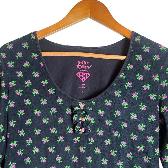 Betsey Johnson intimates fleece pj shirt - Picture 2 of 7